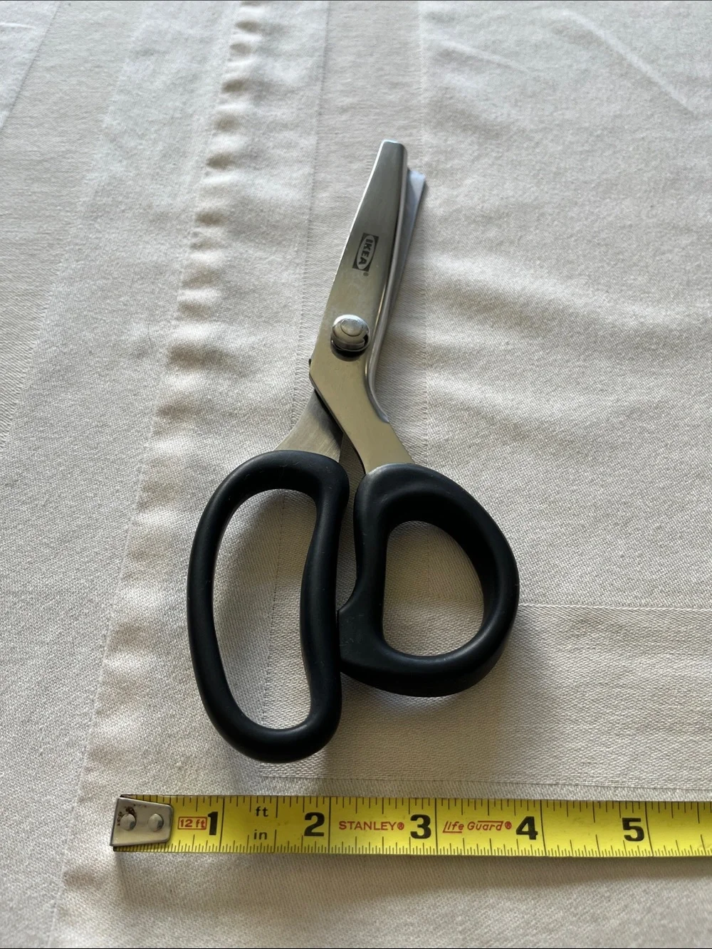 IKEA Black-Handled Pinking Shears Scissors